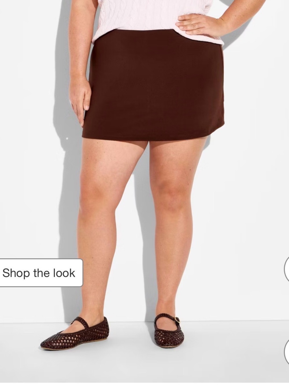 ButterBliss Brown Mini Skort Size XXL